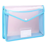 Clear Document Folders Plastic Envelopes Poly Envelopes File Envelopes with Label Pocket and Snap V1370-AZ4-21061