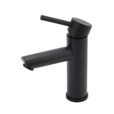 WELS Black 7.5L/min Kitchen Laundry Round Basin Mixer Vanity Sink Faucet Tap Set V1233-KRD101B