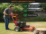 Ducar Stump Grinder 457cc 18HP Petrol Engine with Key Start & Tungsten Carbide Teeth STG-GBS-150E-RD