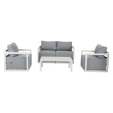 Alfresco Serenity Outdoor Lounge Set Charcoal Grey V264-OTF-543A-DGR-5PC