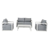 Alfresco Serenity Outdoor Lounge Set – Charcoal Grey V264-OTF-543A-DGR-5PC