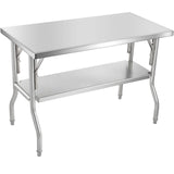 Commercial Worktable Workstation Folding Commercial Prep Table 1220x610 mm V952-CFGZT48X24YC00001V0