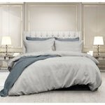 Ardor Florence Waffle Silver Quilt Cover Set Queen V442-INT-QUILTCS-FLORENCE-SILVER-QS