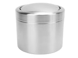 Mini Desk Trash Can with Swing Lid 304 Stainless Steel Small Countertop Garbage Can for Home Office V1294-YM0901-3117240288011