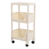 Compact Rolling Storage Organizer Large Capacity Mobile Utility Cart Movable Storage Book Shelves V1294-YM0901-3116230009713