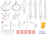 Lab Distillation Kit, 3.3 Boro Lab Glassware Distillation Kit with 24, 40 Joint, 1000ml Essential V952-SYSZLTJJPWW1LEFCIV0