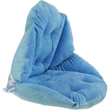Chair Cushion with Backrest Waterproof Velvet Cover for Garden Straw Rattan Chair, Blue, 40 x 52cm V1237-ZY-528-013