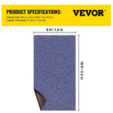 Indoor Outdoor Rug Carpet Blue 6x18ft Area Rugs Runner for Patio Deck, 1.8*5.5m V952-JZXWDTLS1.8X5.5M1V0