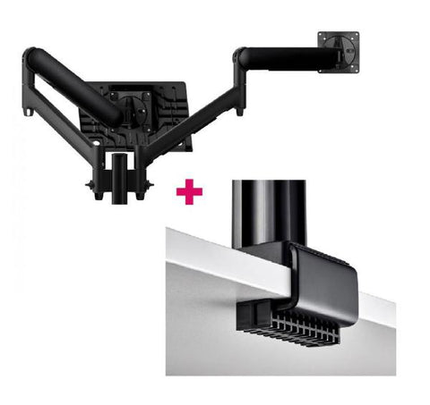 Atdec AWMS-2-ND13 Notebook-Monitor Combo Mount + 135mm Post / 9kg 13AWMS-2-ND13-C-B