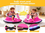 Rigo Ride on Cars Kids Bumper 12V Ride on Toy Toddler Remote Control Pink RCAR-BUMPER-S-PK