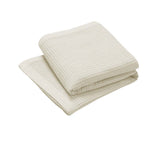 Living Home 350gsm 100% Cotton Breathable Waffle Blanket Single 180 x 230 cm Cream V442-STT-BLANKET-25COTTONWAFFLE-CREAM-SB