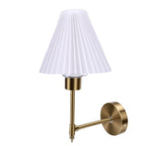 Gold Fabric Lampshade Nordic Style Modern Rechargeable Cordless Wall Lamp for Bedroom Living Room V1294-YM0901-3119250080711