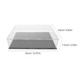 Acrylic Book Display Case, Black, Clear Protective Cover for Storage V1192-AZ-W-32985
