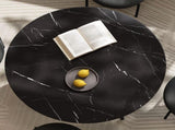 Marble Mania Round Table V264-DNT-405S-BLK