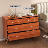Artiss 6 Chest of Drawers Storage Cabinet Walnut FURNI-Q-CDR-02-WD-AB