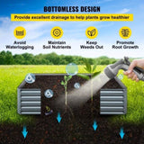Galvanized Raised Garden, 203 x 102 x 48 cm Metal Planter Box, Gray Steel Plant Raised Garden V952-HYZZC80CFXK40CHS1V0