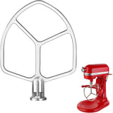 Flat Beater Compatible with KitchenAid 5-6 Quart Bowl-Lift Stand Mixer,Stainless Steel Paddle V1370-AZ4-08223
