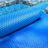 Aqua Buddy Pool Cover 500 Micron 11x4.8m Swimming Pool Solar Blanket Blue PC-110X48-L-BL