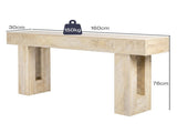 Levede Console Table 160cm Sofa Table Narrow Entryway Hallway Living Room Wood CH1174-NT-AU