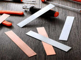 12 Pcs Pure Copper Zinc Anode Sheet High Purity Electrode Strips 0.04 Inch X 0.98 5.98 V1192-AZ-W-28835