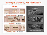 Dog Whelping Box, 1.54x1x0.6 m Plastic Dog Whelping Pen for Medium Sized Dogs, Waterproof V952-GYZXZJZJSLDCQPAG3001V0