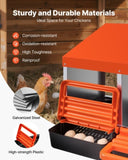 Chicken Nest Box, 3-Compartment, 15 to 30 in Stable & Corrosion-Resistant Metal Nesting Boxes with V952-JSCDX1530INCCC3QIV0