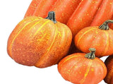 7pcs Simulated Pumpkin Glossy Paint Lightweight Creative Reusable Foam Pumpkin for Decoration Prop V1294-YM0901-3115240060512