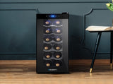 Devanti Wine Fridge Cooler 12 Bottles WC-35C-12B-BK