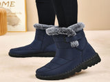 Women's Faux-Fur Trimmed Snow Boots - Gray - Size 8 V1102-M-DRESS-6680-GRAY-8AU8EU36