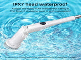 Electric Spin Scrubber Power Shower Cleaning Brush with Extendable Handle & 8 Brush Heads for V1222-G001