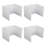 4pcs Classroom Privacy Shields Easy to Clean Quick Installation Plastic Desk Divider Boards for V1294-YM0901-3117230280611