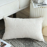 SOGA 35cm Lumbar Pillow Embroidered Decorative Linen Cover Stitch Story Throw Pillow FRENCHCUSHION217