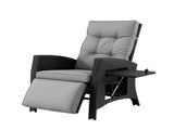 Gardeon Outdoor Recliner Chairs Sun lounge Wicker Lounger Patio Furniture Adjustable Black ODF-RCL-DT-BK