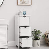 VASAGLE Floor Cabinet with 3 Drawers White V227-9101101071000