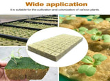 100 Pcs Rockwool Cubes, 1.57 Rock Wool Planting Cubes, Rock Wool for Hydroponic Growing, Perfect for V1192-AZ-W-17514