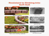 Fake Stone Landscape Edging1190 x 100 x 155mm Lawn Edging Fade-Resistant Brown V952-RZSPZZCCZS0081JN2V0