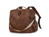 Black Women's Vintage PU Leather Anti-Theft Backpack - Convertible Shoulder Bag & Laptop Rucksack V888-ELOSUNG32411
