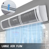 Air Curtain, 1.2m Electric Wind Curtain with Limit Switch, Max. 2204 CFM Air Flow, 3 Speeds Control V952-3SFLJ48YC00000001V3