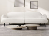 Levede Cloud Sofa 3 Seater Sherpa Fleece White SF1008-BG