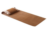 Home Textile Rattan Mat Grid Fitted Sheet Set Summer Cool Bed Cover V1294-YM0901-JY22475-04