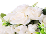 Artificial Rose Bridal Bouquet Beautiful Elegant Lightweight Artificial Rose Bouquet Wedding V1294-YM0901-3115250116111