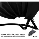 Barsinfi Oxford Zipper Hanging Chair Cover 190 X 115 Cm Waterproof Cover for Garden and Outdoor V1237-ZY-203-1530