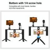 4-In-1 Vlogging Kit With Led Light Microphone Tripod And Stabilizer PRL-4203TKP