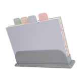 4pcs Color Coded Cutting Boards Set with Holder Double Sided Use Classified Plastic Chopping Board V1294-YM0706-3118230228911