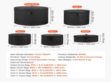 5-Piece Drum Case Set, 600D, Padded Drum Bags for Bass, Tom, and Snare, Thick Padding, Lightweight V952-GSNBNJB5JTJZ56BHD001V0