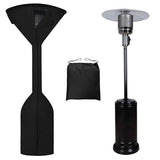 Stand-Up Patio Heater Cover, 95"H x 34"D x 19"B, Black Waterproof Outdoor Heater Cover with Zipper V1107-117-36662