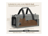 Sturdy & Breathable Pet Carrier for Small Cats & Dogs - Collapsible Travel Bag with Steel Frame, V888-ELOSUNG35871