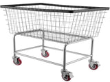 Wire Laundry Cart Wire Laundry Basket 4.5 Bushel Heavy Duty w/ 5'' Wheels V952-XYCDG200F-D000001V0
