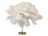 Feather Table Lamp 3 Color Dimmable Touch Switch USB Plug in Romantic Modern Decorative Bedside V1294-YM0703-3119230059411