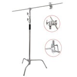 HRIDZ 10.8ft/330cm Heavy Duty Studio C Stand Century Stand Boom Arm Grip Heads Kit V571-HZ330CMSSCS